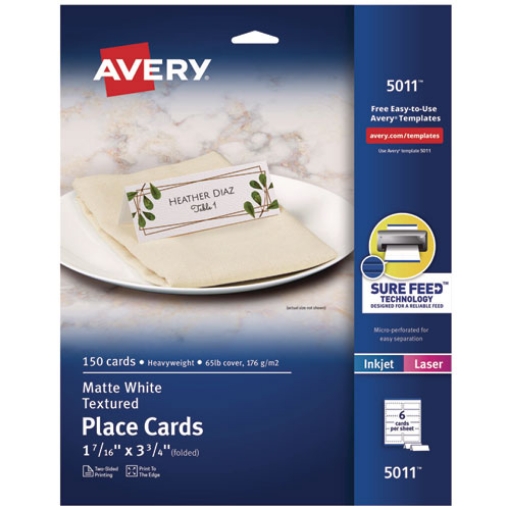 Picture of CARD,PAPER PLACE,WH