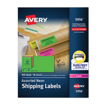 Picture of LABEL,SH,2X4,500,NEON,AST