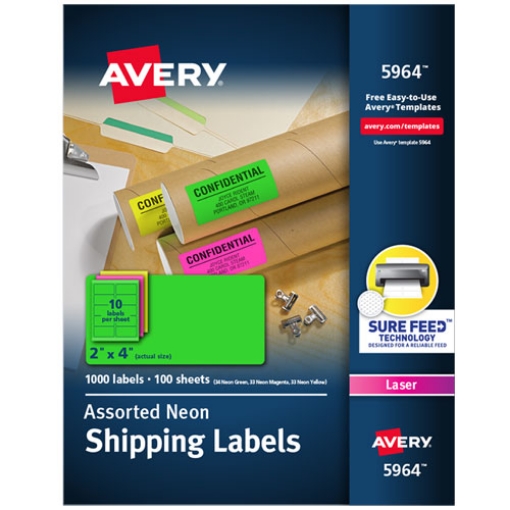 Picture of LABEL,SH,2X4,1000,NEO,AST
