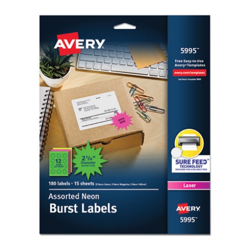 Picture of LABEL,LGE BURST 12SH,AST
