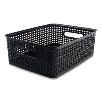 Picture of BIN,MED,PLASTIC,WEAV,BLAC