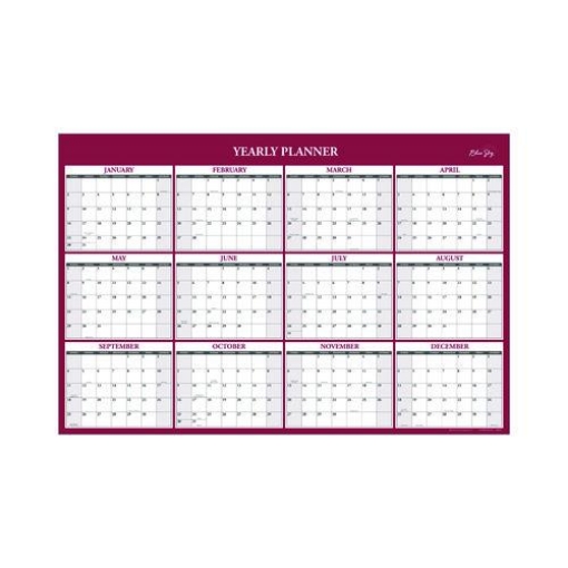 Picture of CALENDAR,LAMNTD,36X24,RD