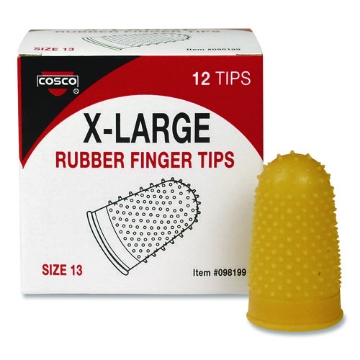 Picture of PAD,RUBR,FINGR,AMBER,XLG