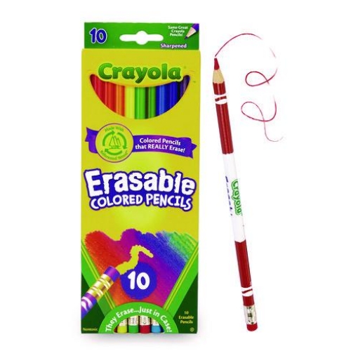 Picture of PENCIL,ERASABLE,COLOR,10