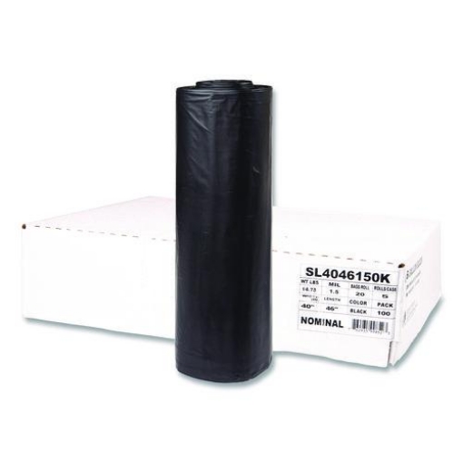 Picture of LINER,CAN,45G,1.5MIL,BK,5