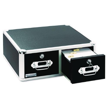 Picture of CABINET,4X6 CARD,2DRWR,BK