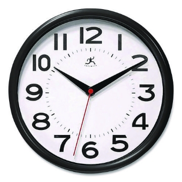 Picture of CLOCK,METRO,9",ROUND,BK
