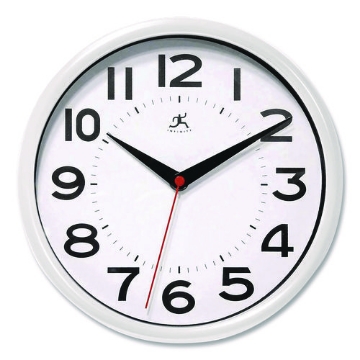 Picture of CLOCK,METRO,9",ROUND,WH