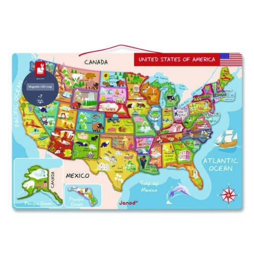 Picture of PUZZLE,US MAP,MAGNETIC