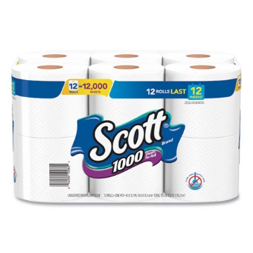 Picture of TISSUE,BATH,1000SH,4PK