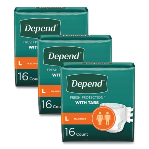 Picture of DIAPERS,DPND,LG,MAX,3PK/C