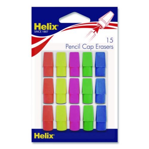 Picture of ERASER,CAPS,AST,15PK