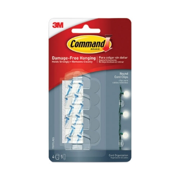 Picture of CLIP,RND,5 STRIPS,4PK,CLR