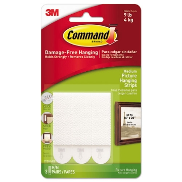Picture of ADHESIVE,FSTNR,MED,3PK,WH