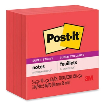 Picture of NOTE,NOTE,3X3,SS,RED