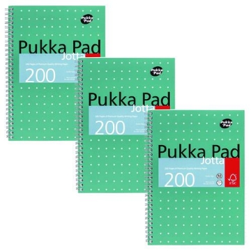 Picture of NOTEBOOK,WIREBOUND,GN,PK3