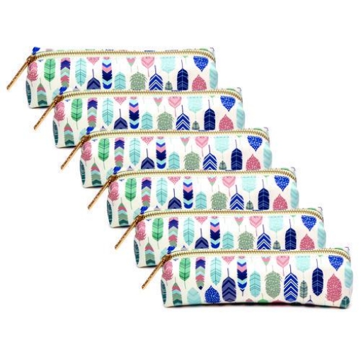 Picture of POUCH,PENCILCASE,AST,PK6
