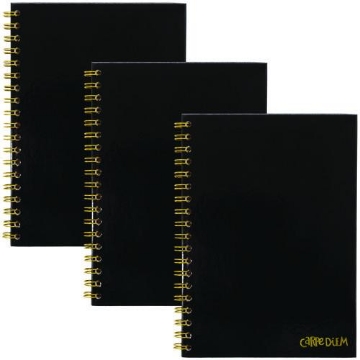 Picture of NOTEBOOK,WIREBOUND,BK,PK3