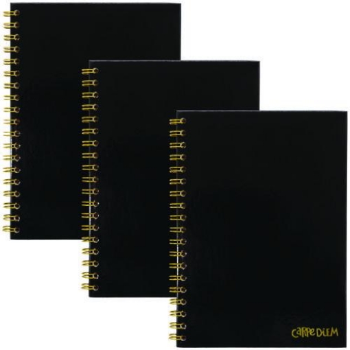 Picture of NOTEBOOK,WIREBOUND,BK,PK3