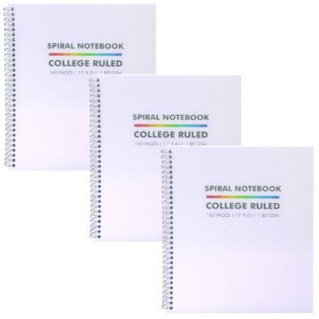 Picture of NOTEBOOK,LETTRSIZE,WH,PK3