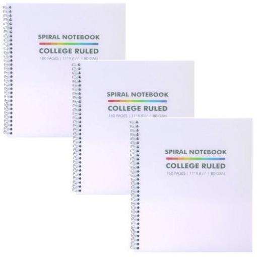 Picture of NOTEBOOK,LETTRSIZE,WH,PK3