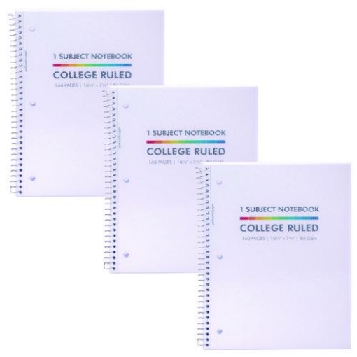 Picture of NOTEBOOK,1SUBJECT,WH,PK3