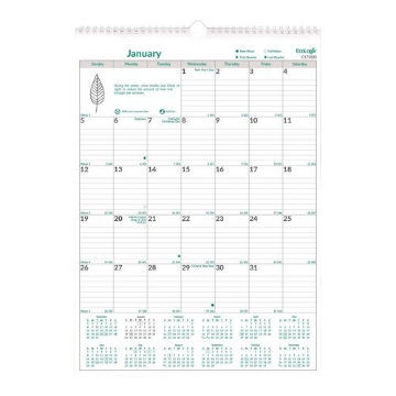 Picture of CALENDAR,WALL,12X17,WH