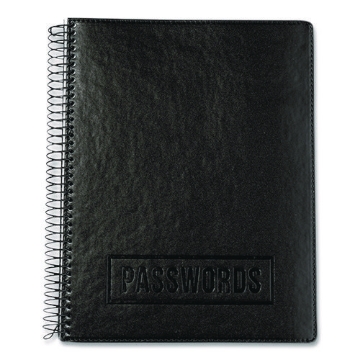 Picture of NOTEBOOK,PSSWRD,LTHR,BK