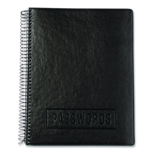 Picture of NOTEBOOK,PSSWRD,LTHR,BK