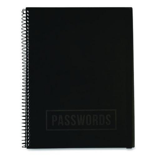 Picture of NOTEBOOK,PASS,SPIRAL,BLK