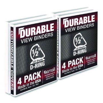 Picture of BNDR,DUR,.5",VW,DR,4PK,WH