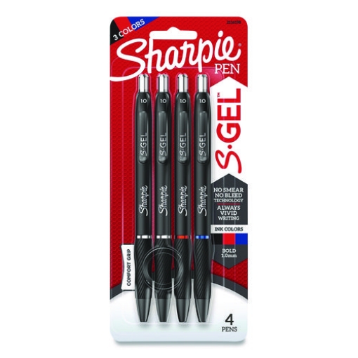 Picture of PEN,GEL,RETR,BOLD,4PK,AST