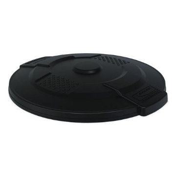 Picture of LID,32GAL,RES,TRASH,BK