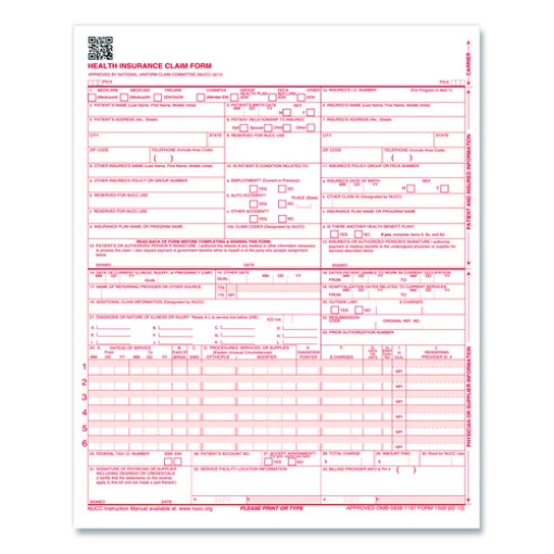 Picture of FORM,HLTH INSRNC,1000/CT