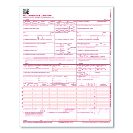 Picture of FORM,FORM,CMS1500(0212)LS