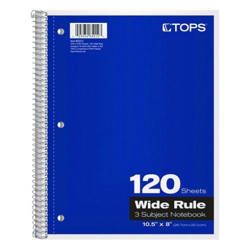 Picture of NOTEBOOK,WD RL,3SUB,AST