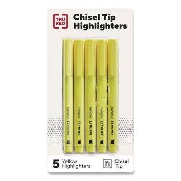 Picture of HILIGHTER,PEN,GRIP,5,YL