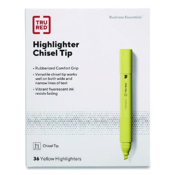 Picture of HILIGHTER,PEN,GRIP,36,YL