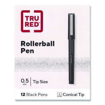 Picture of PEN,ROLLERBALL,BK,12/PK