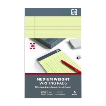 Picture of NOTEPAD,5X8,NR,6/PK,CNRY