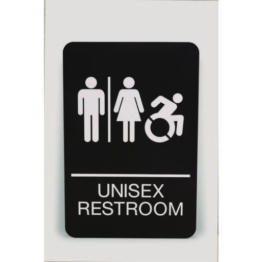 Picture of SIGN,UNISEX RESTROOM,BK