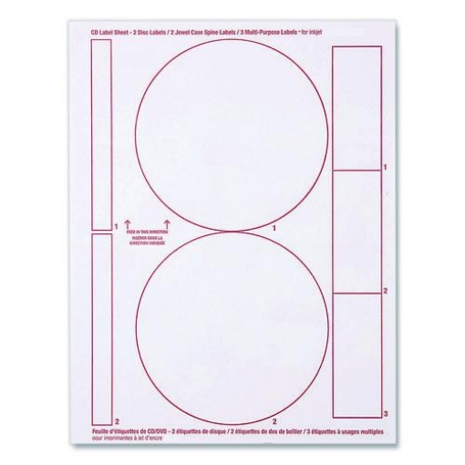 Picture of LABEL,MEDIA,7X50SH/PK,WH