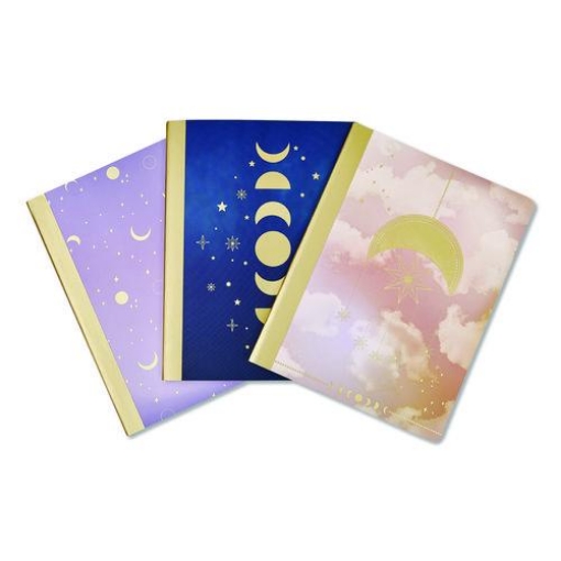 Picture of NOTEBOOK,3PK,CESTIAL,MOON